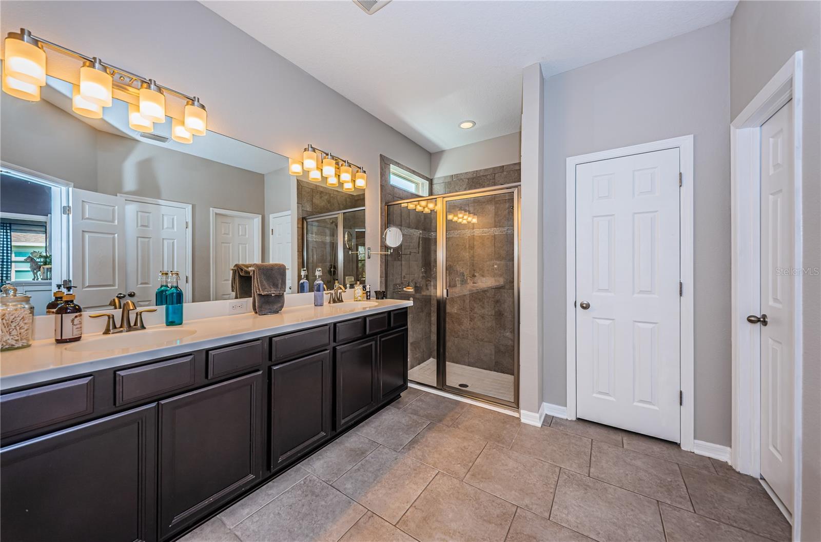 Master Bathroom, walk in his and hers closets