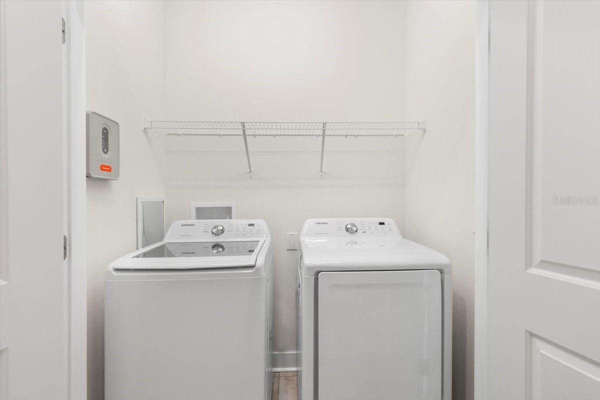 Laundry closet on third floor and home comes equipped with newer washer and dryer.