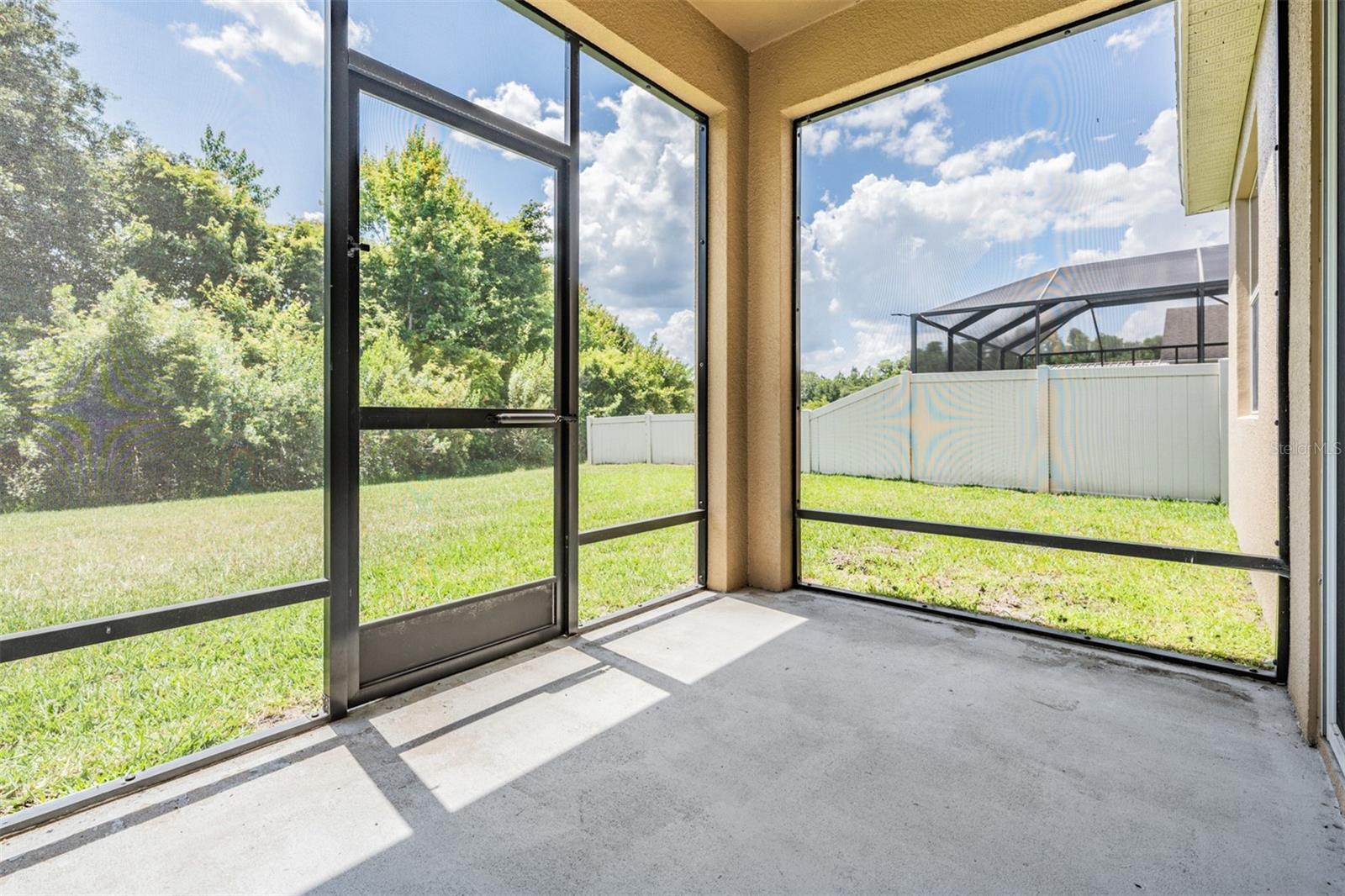 Relax on your screened lanai under roof with Conservation and POND views