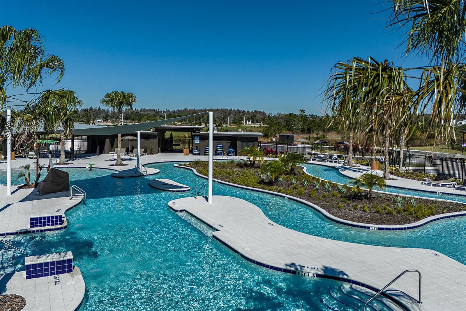 Lazy River at Master Planned Community Amenites Center