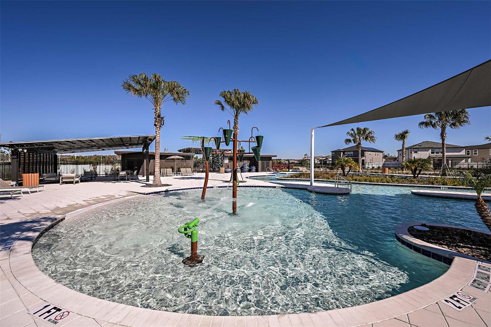 Tot Area of Pool at Master Planned Community Amenites Center