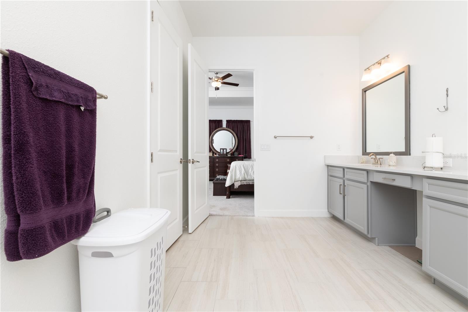 Double vanity in owners suite