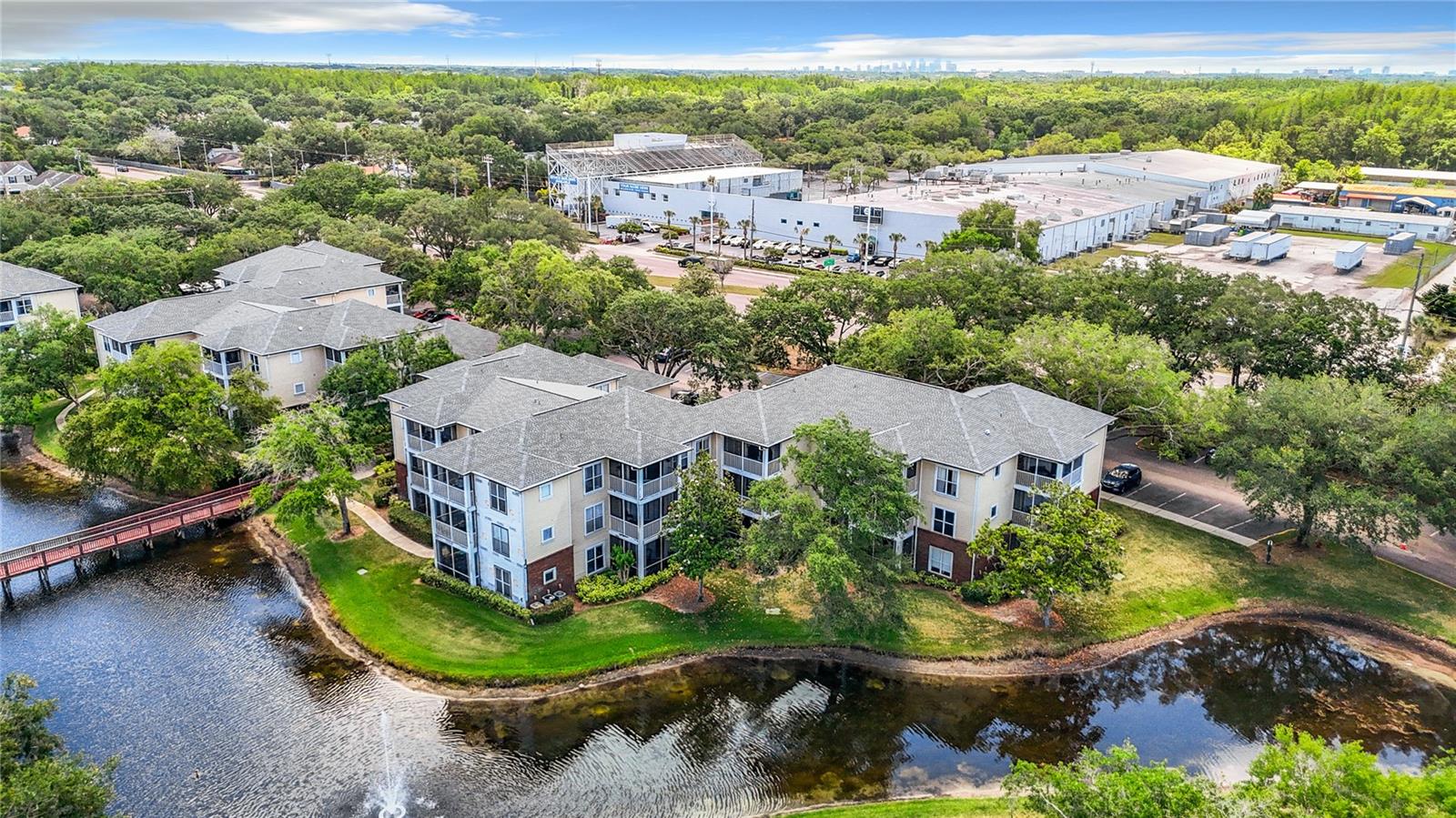 Aerial Community Lake views