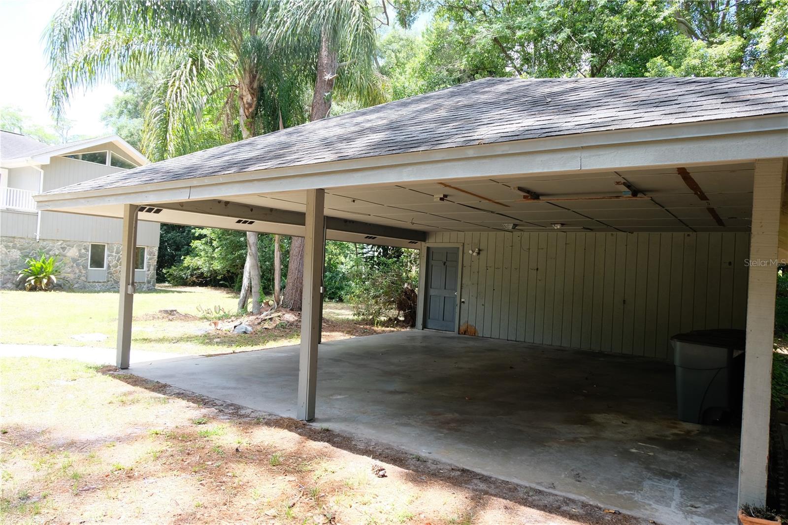 Carport with storage