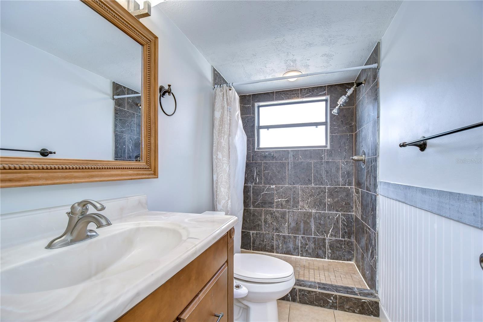 Primary bath with spacious shower!
