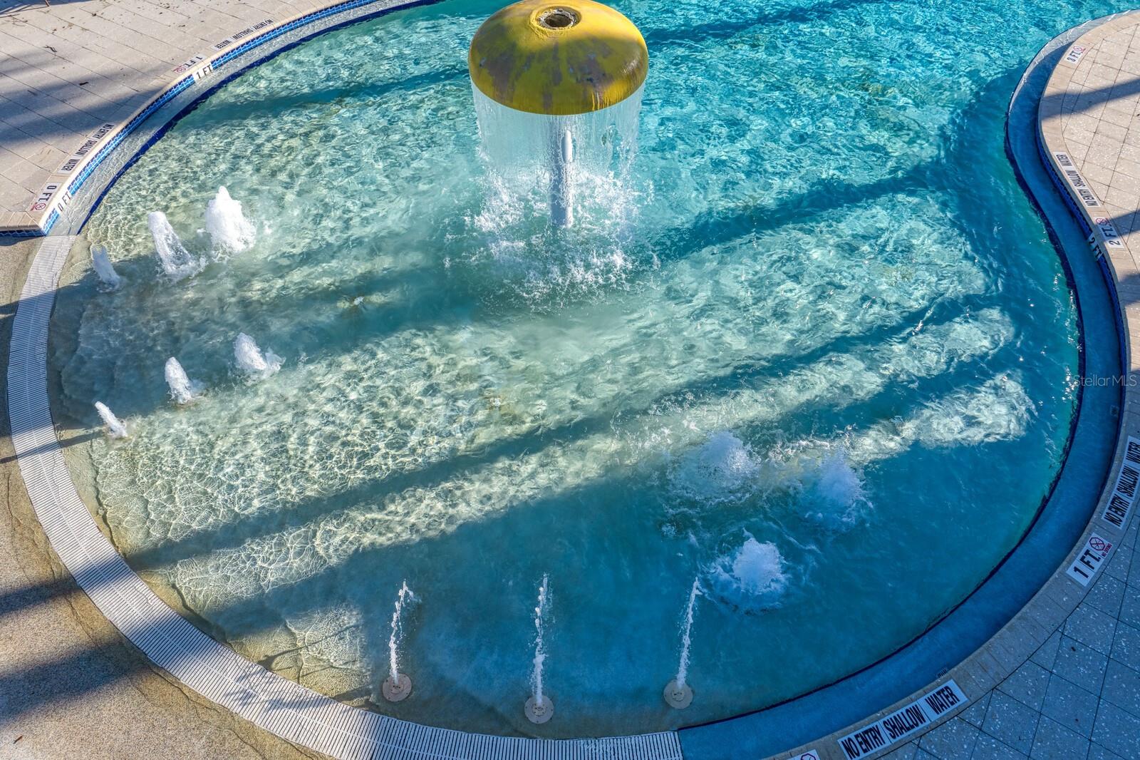 Zero entry resort pool