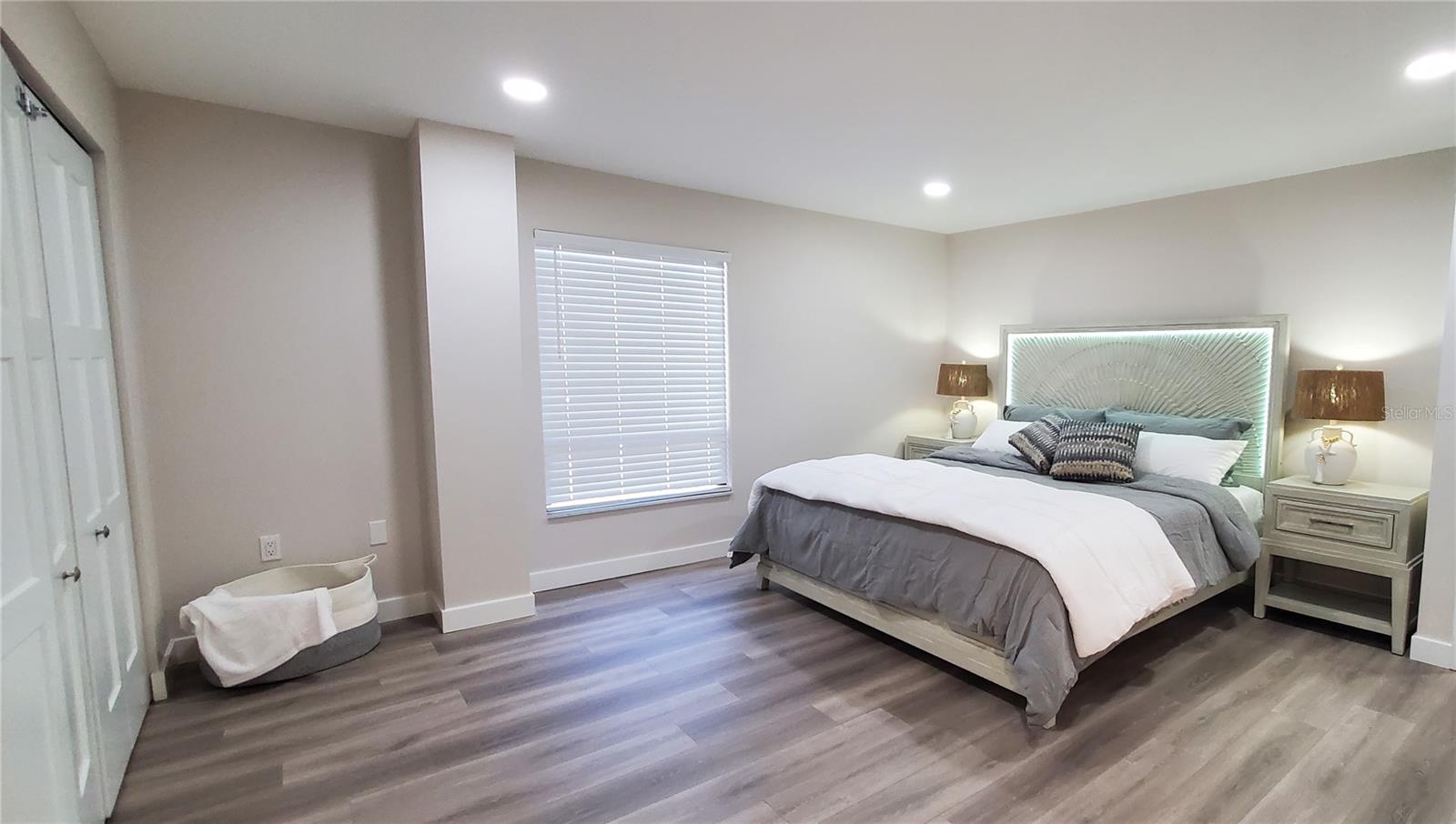 Huge master suite with plenty of storage and locked owner's closet