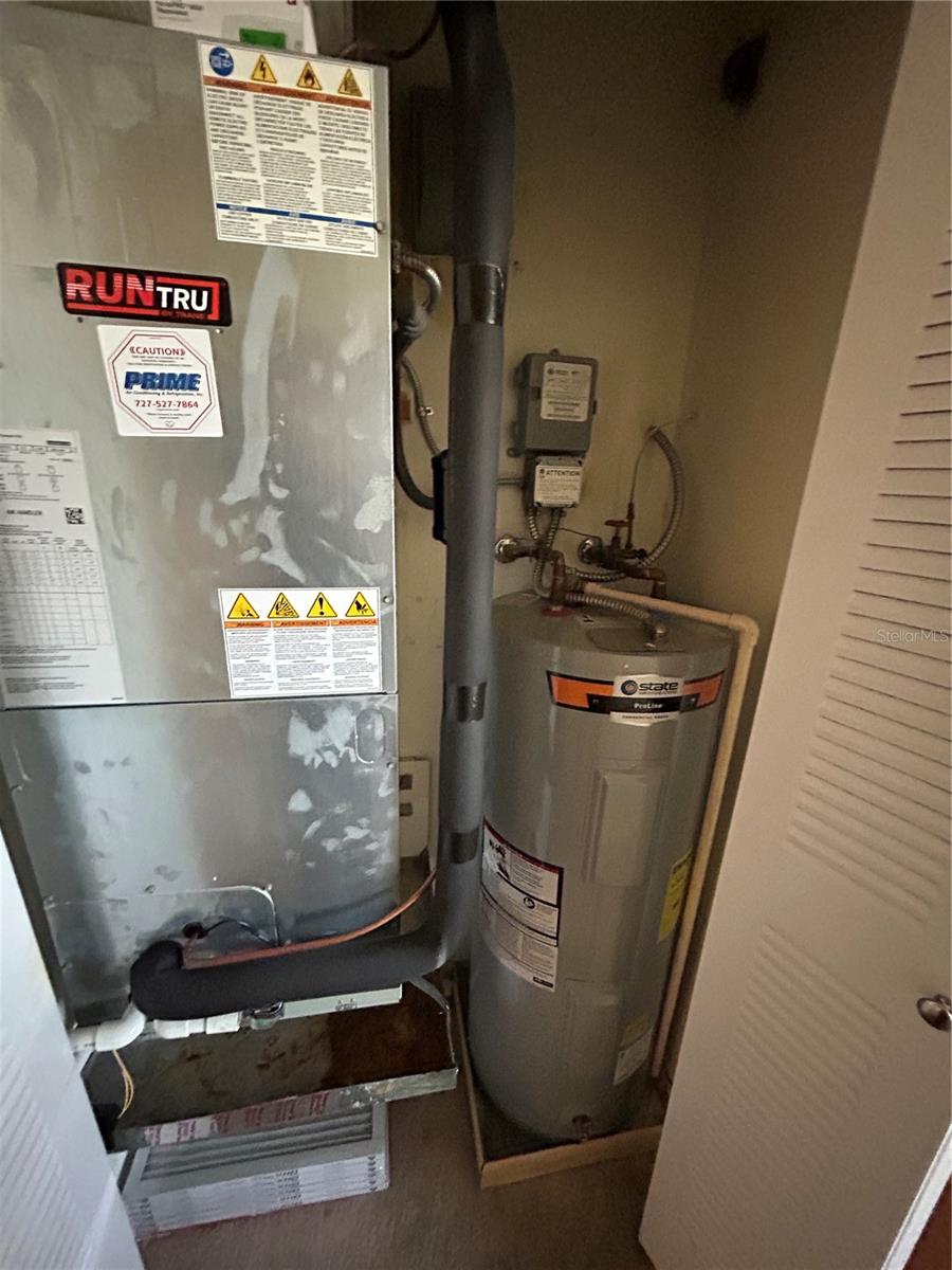 AC/Water heater closet