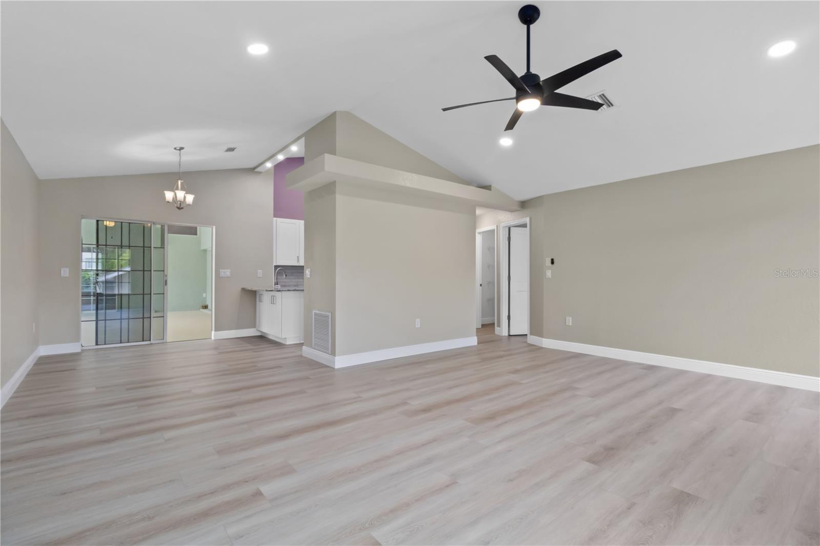 family room kitchen nook