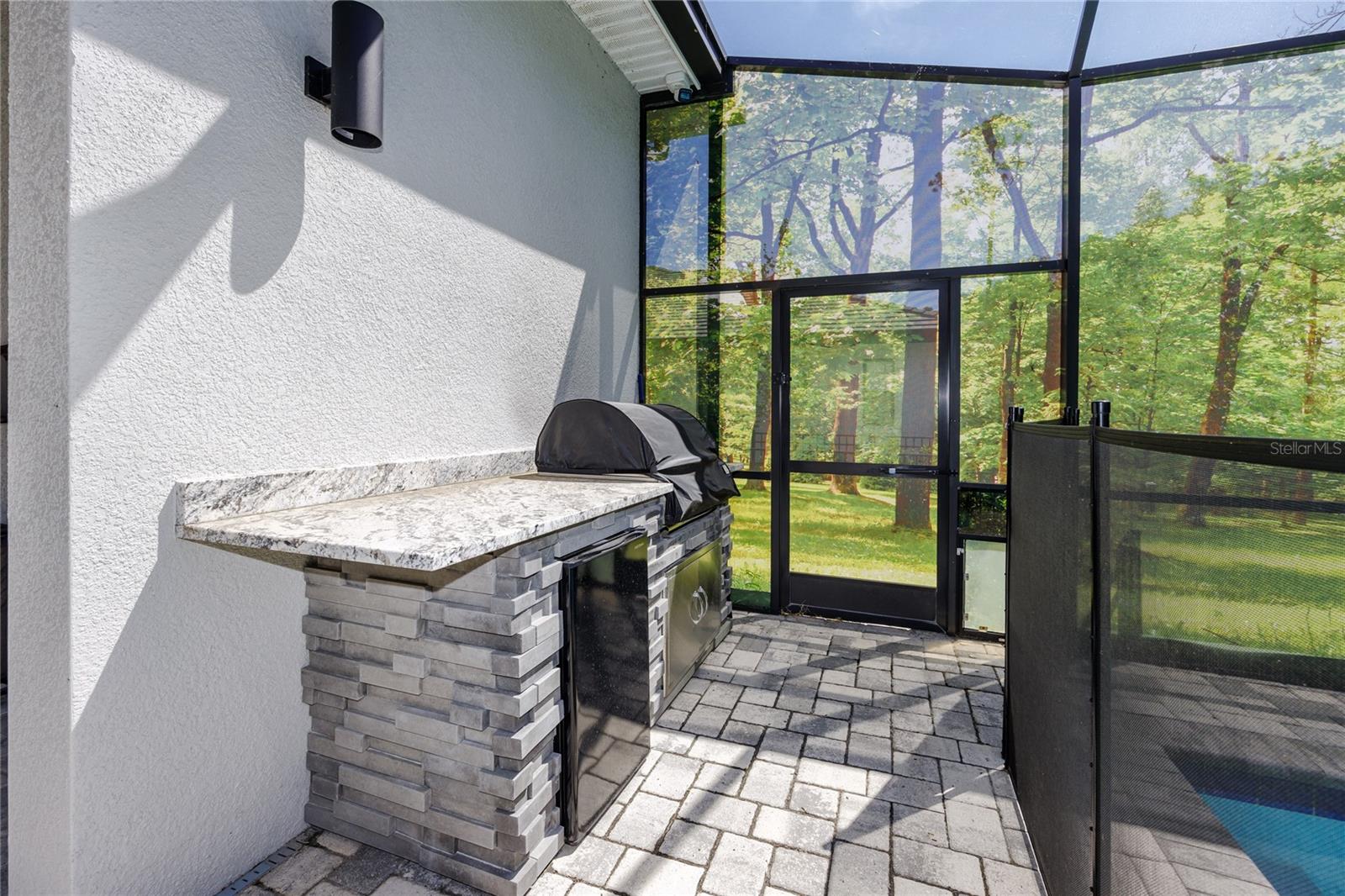 Outdoor kitchen/grill area