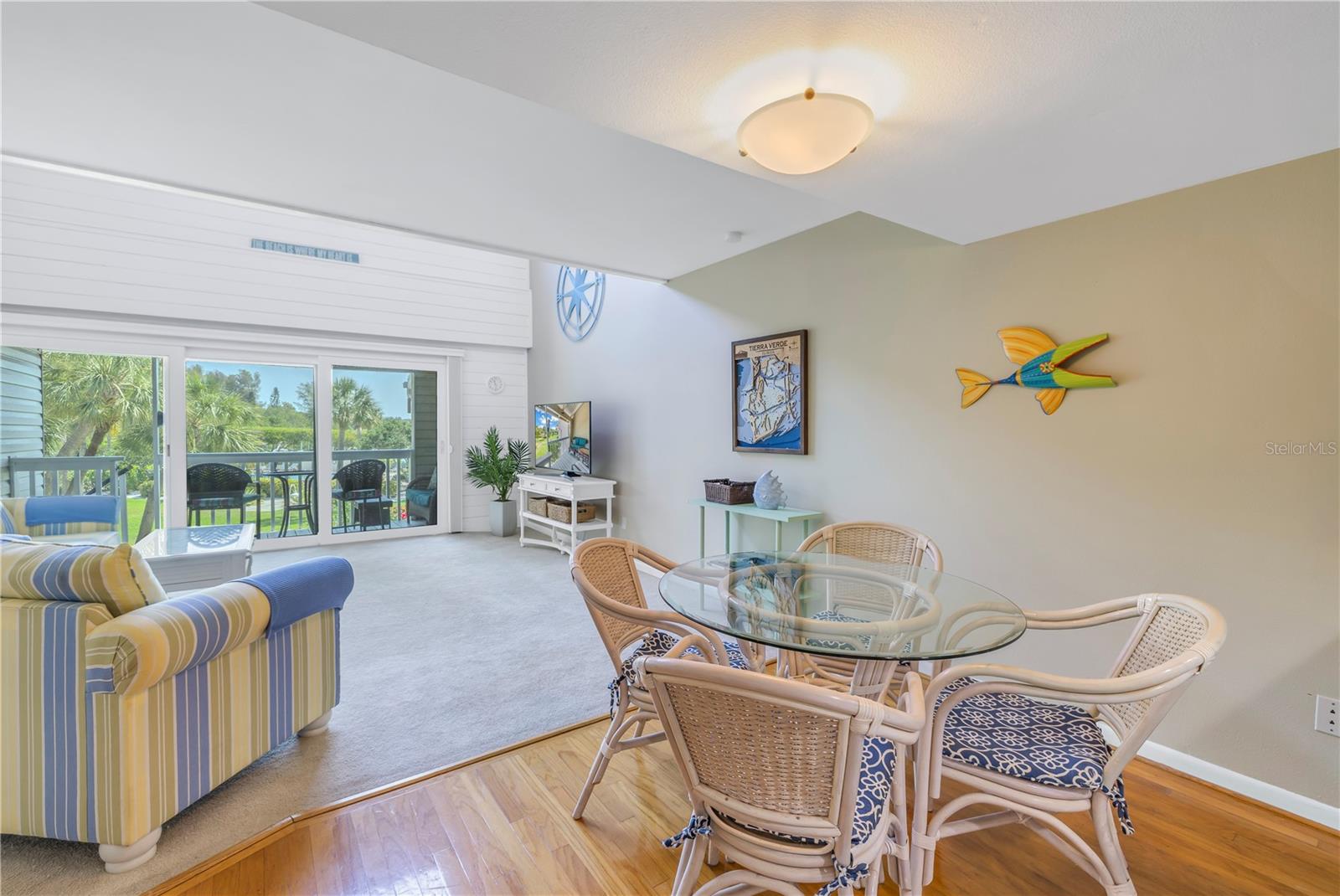 Dining room with wood floors