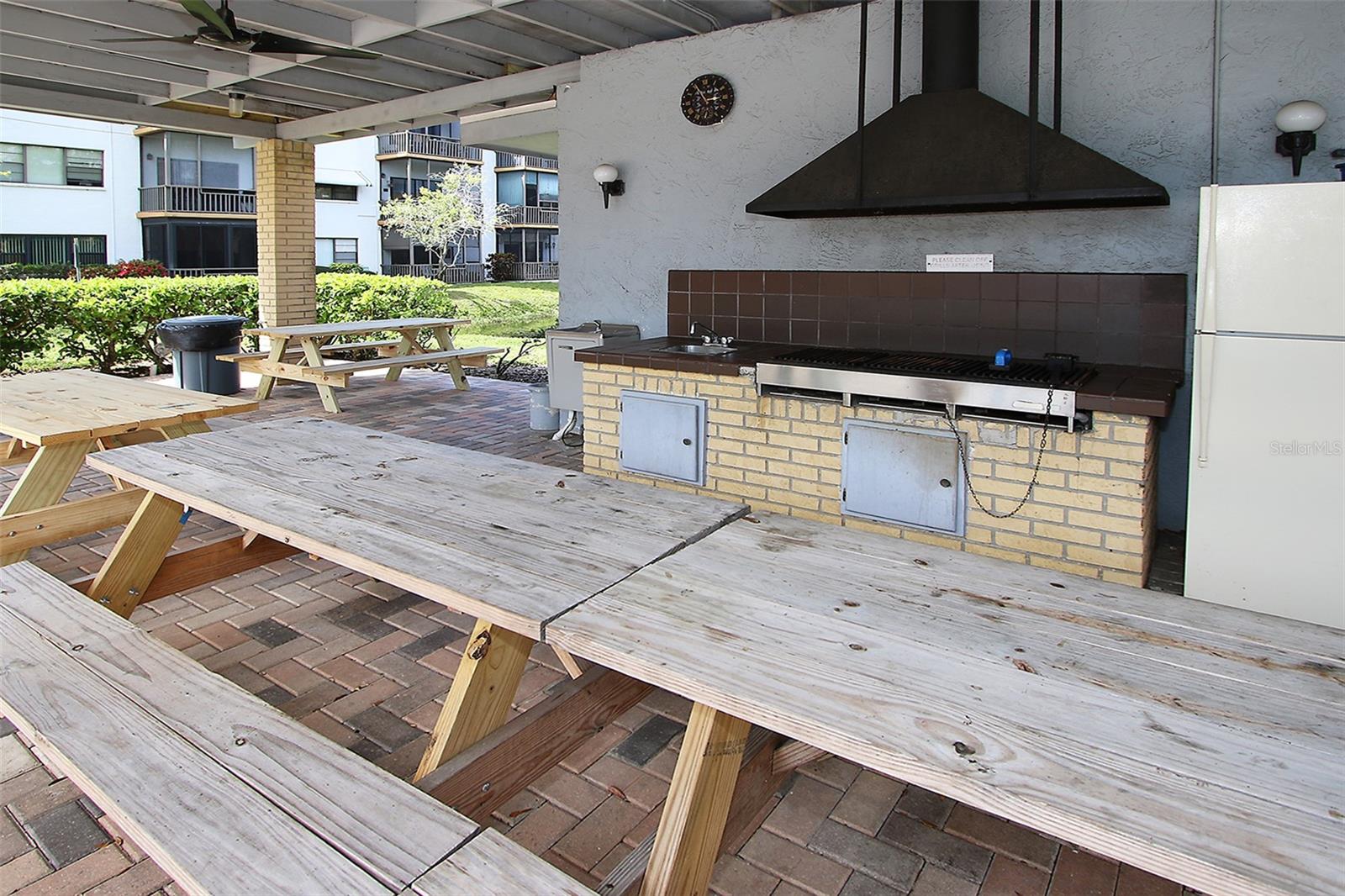 grilling stations throughout.