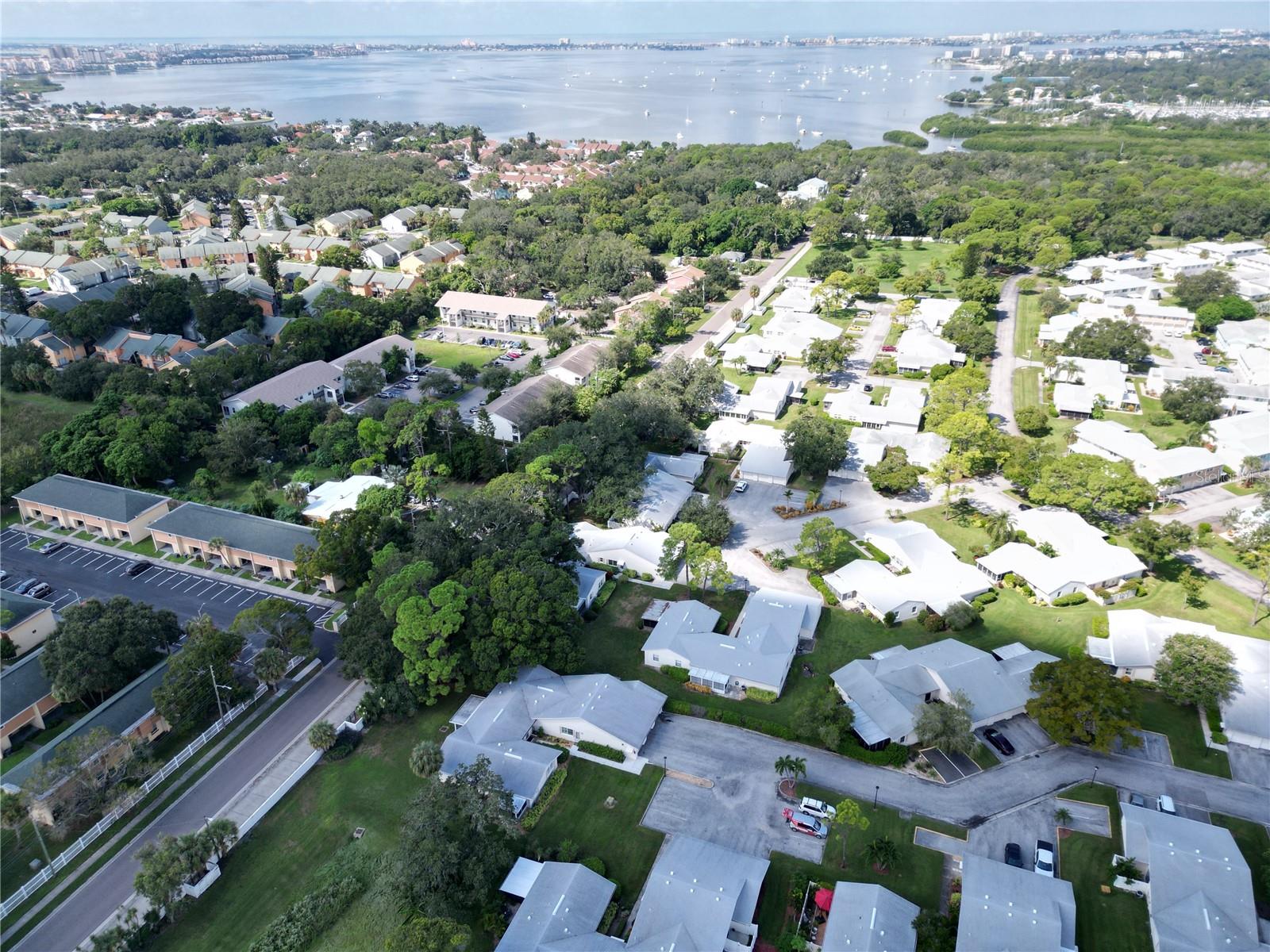 VIEW OF CLAM BAYOU IN BACKGROUND