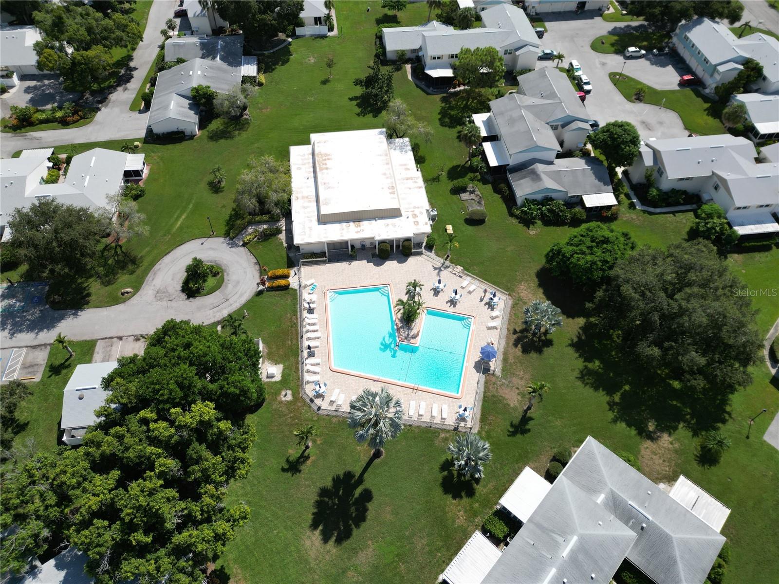 VIEW OF POOL AND CLUBHOUSE