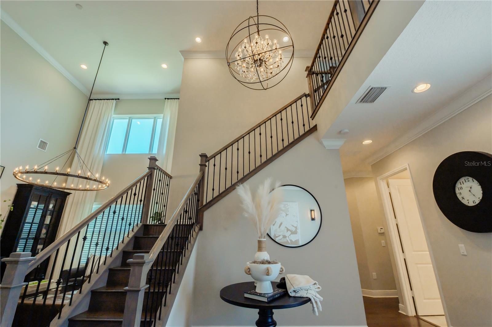 Stunning 2 Story Ceiling Entrance