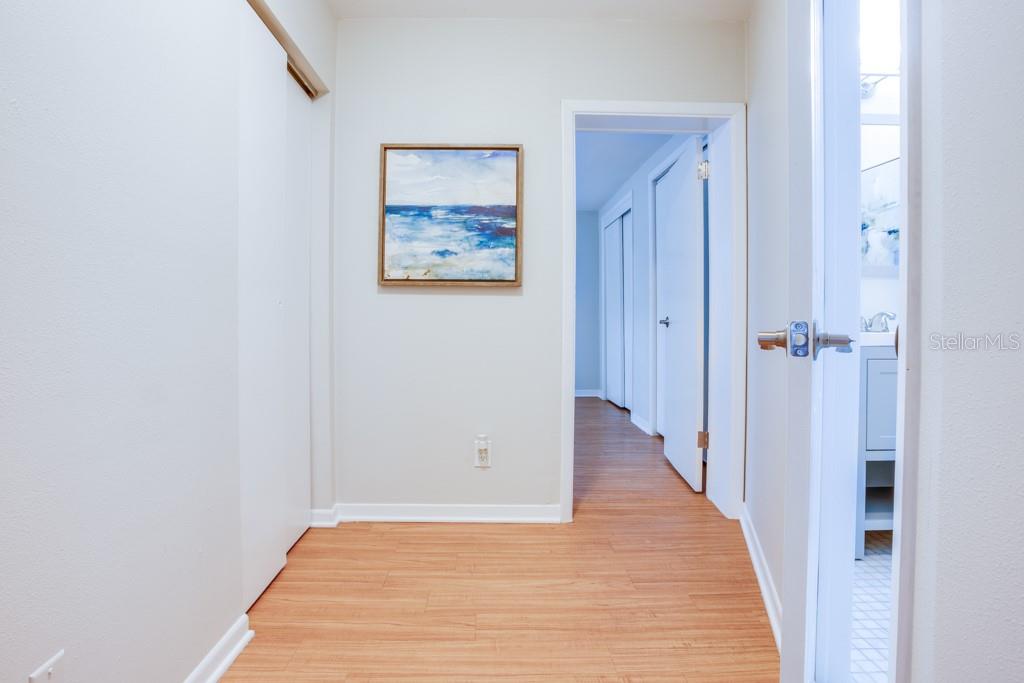 Master Ensuite Entrance with Closet Storage