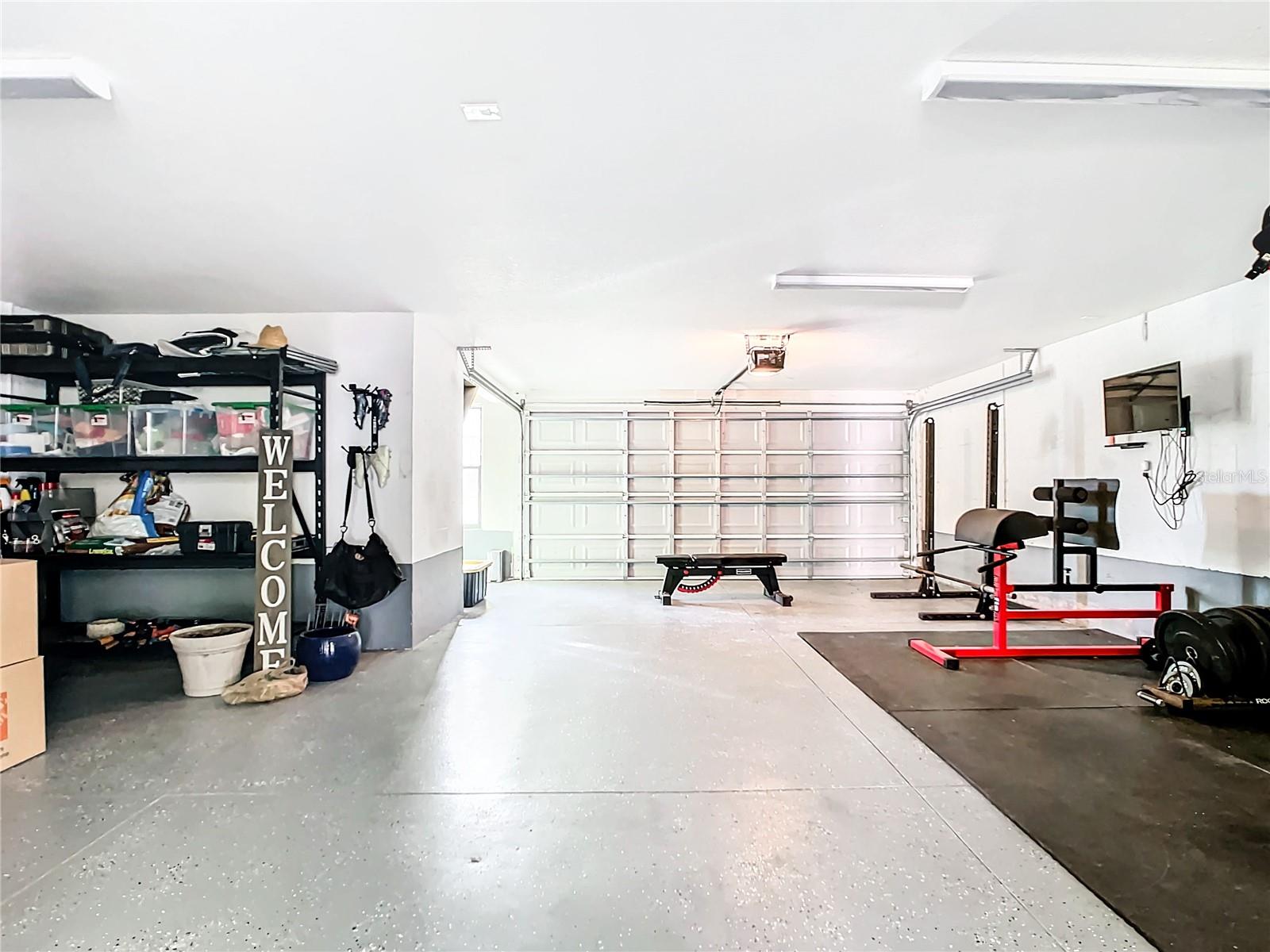 Oversized garage with extra storage