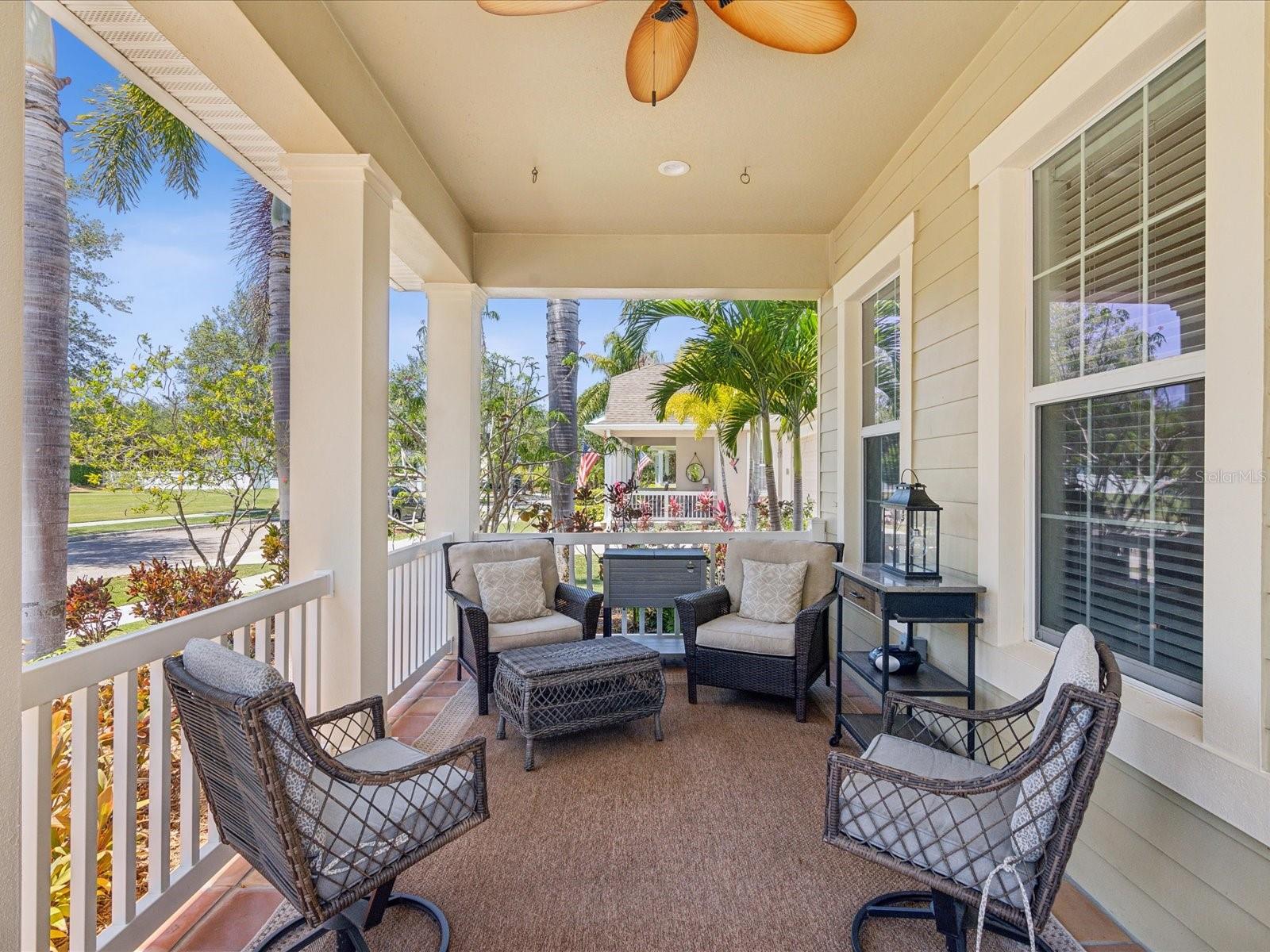 Enjoy the southerly breeze and hours of conversation on your inviting front porch.