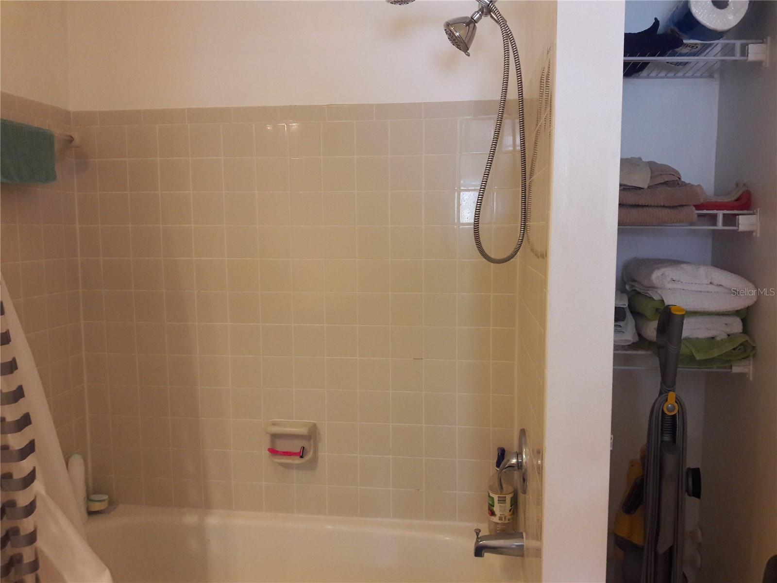 Tub/Shower, Linen Closet