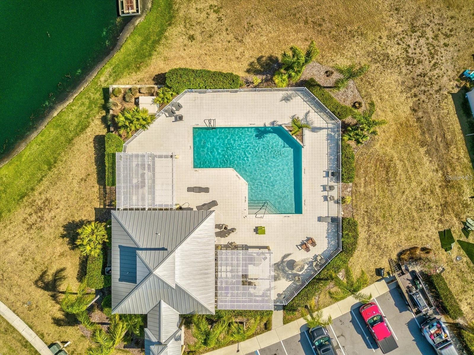 Bimini Bay clubhouse with pool