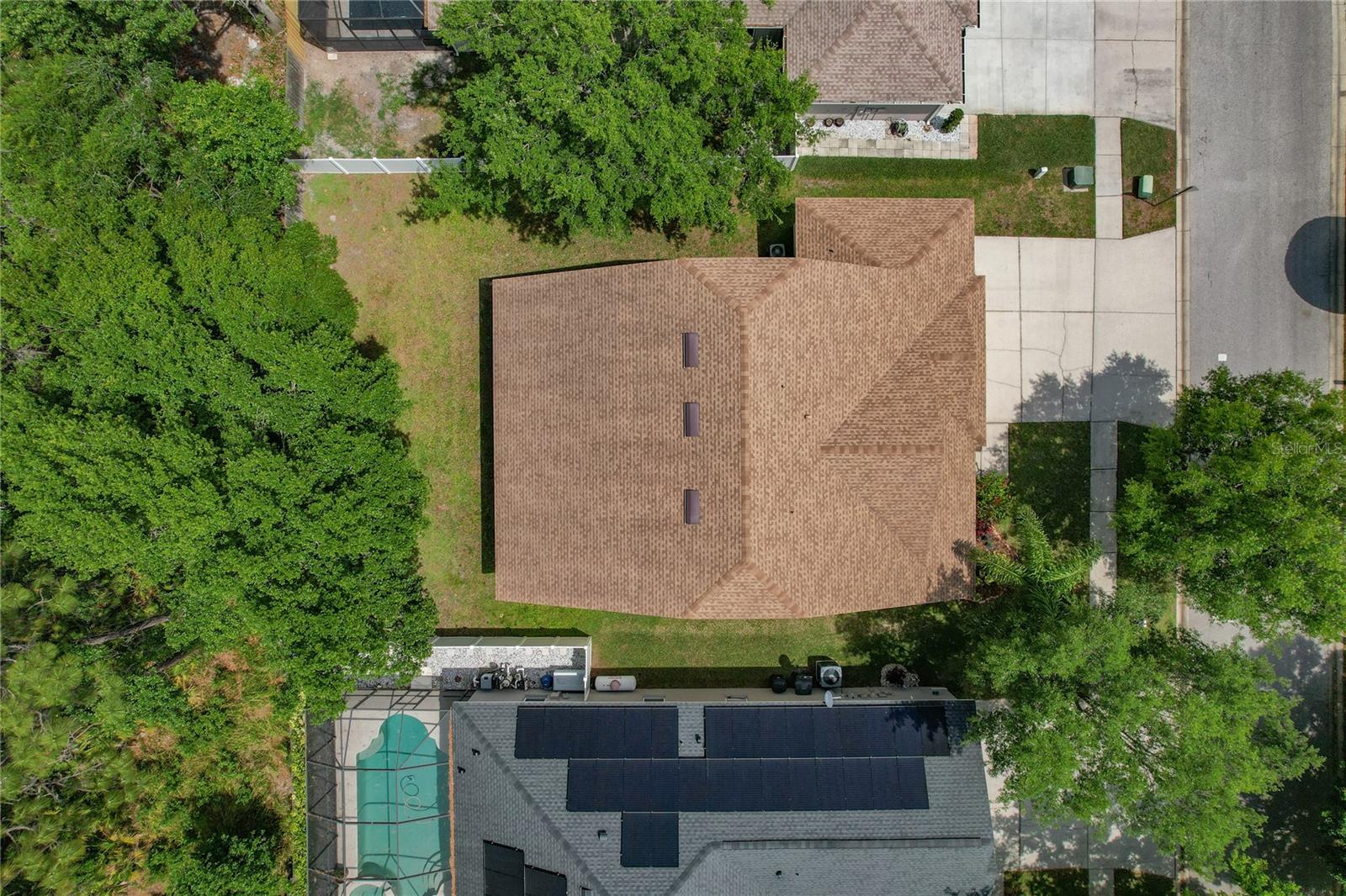 Overhead view of 2020 Roof