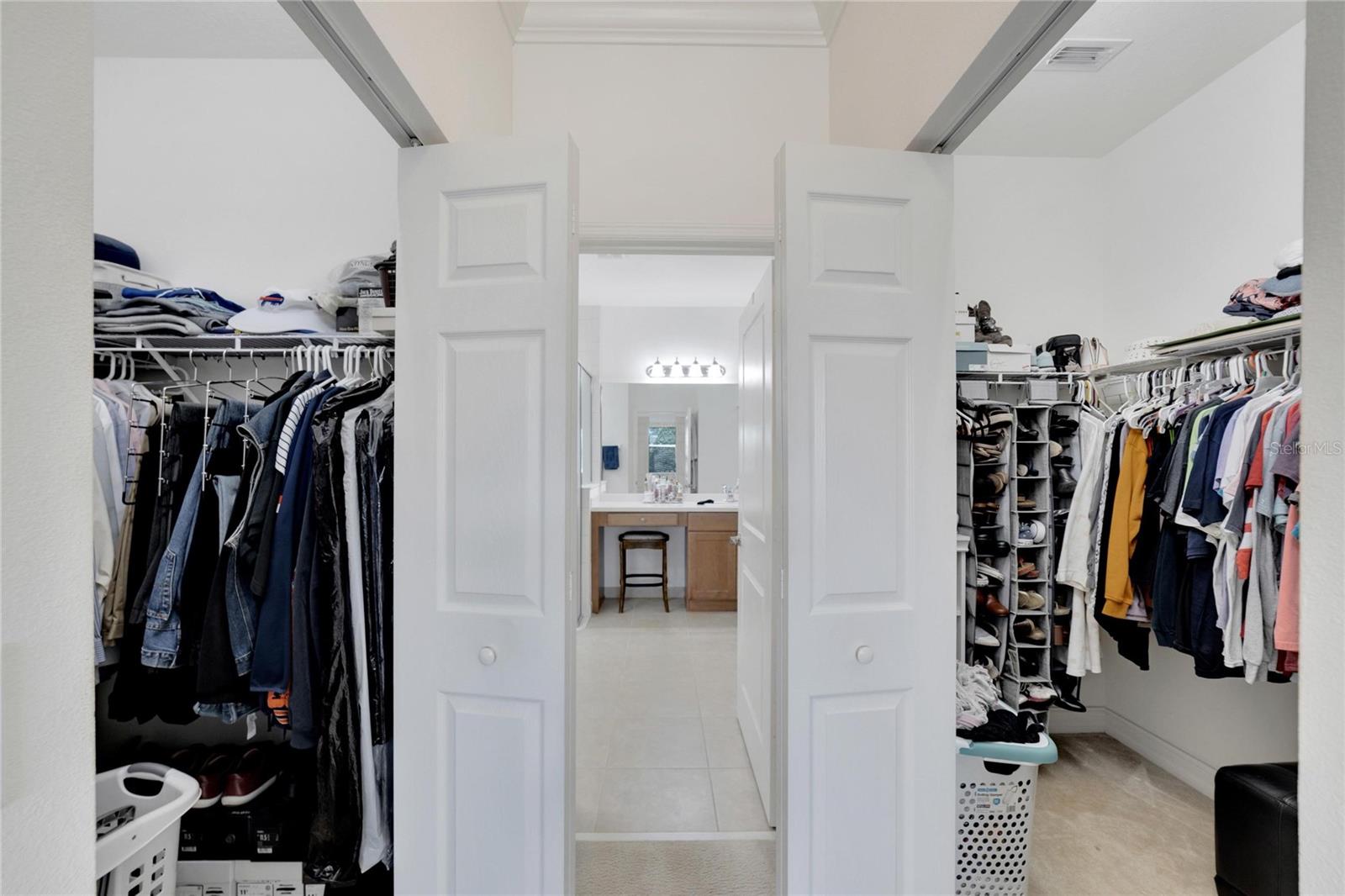 Dual Closets in Primary Bedrom