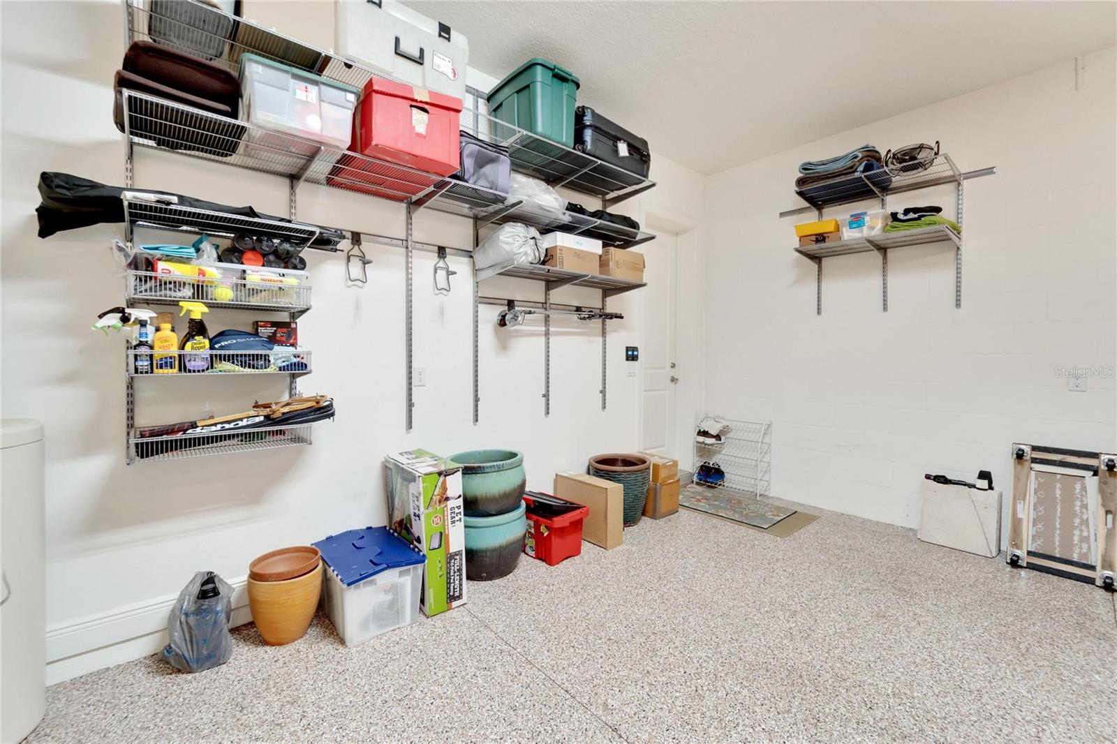 Interior Garage w/Container Store Shelving