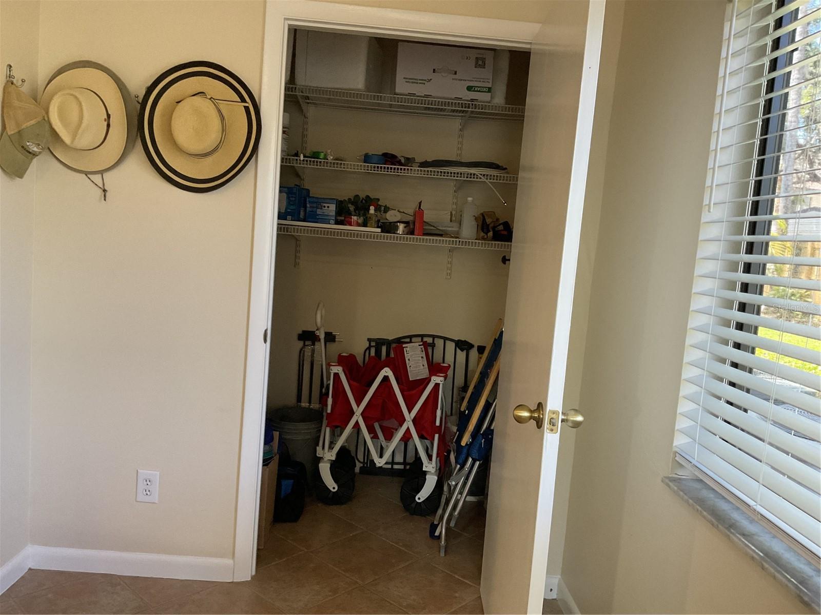 Large storage closet in Bonus room