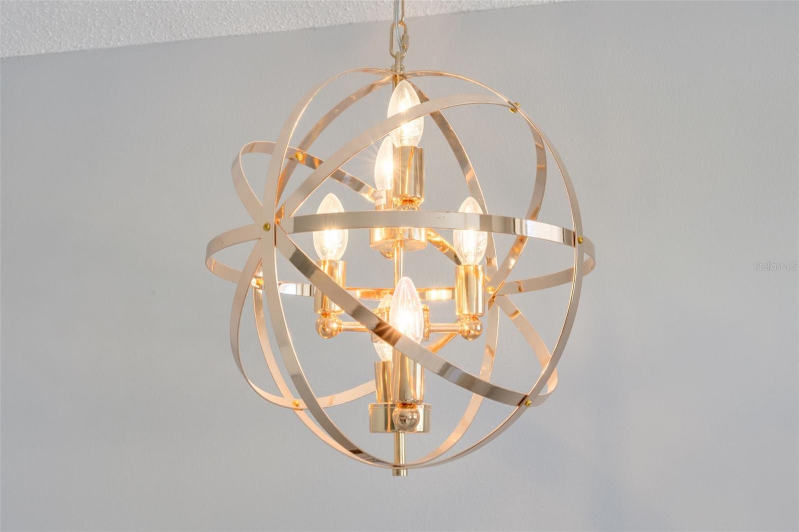 lovely rose-gold accent fixture