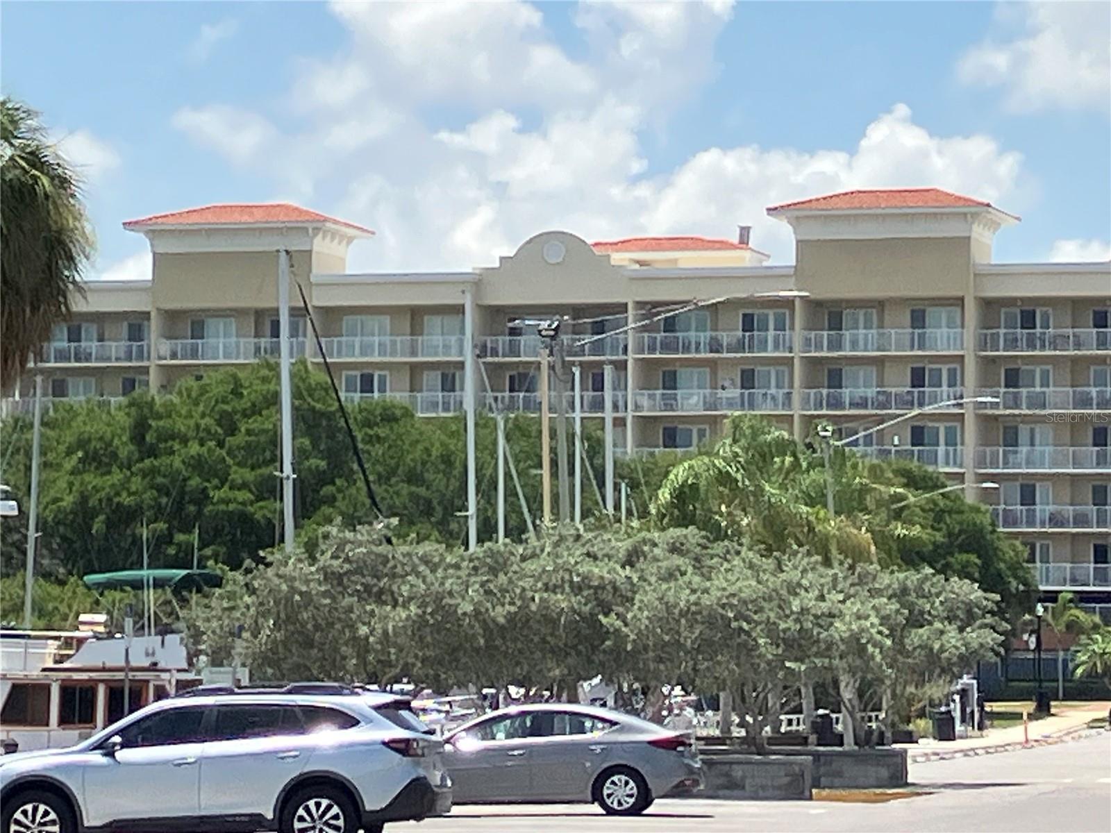 condos overlooking the marina and bay