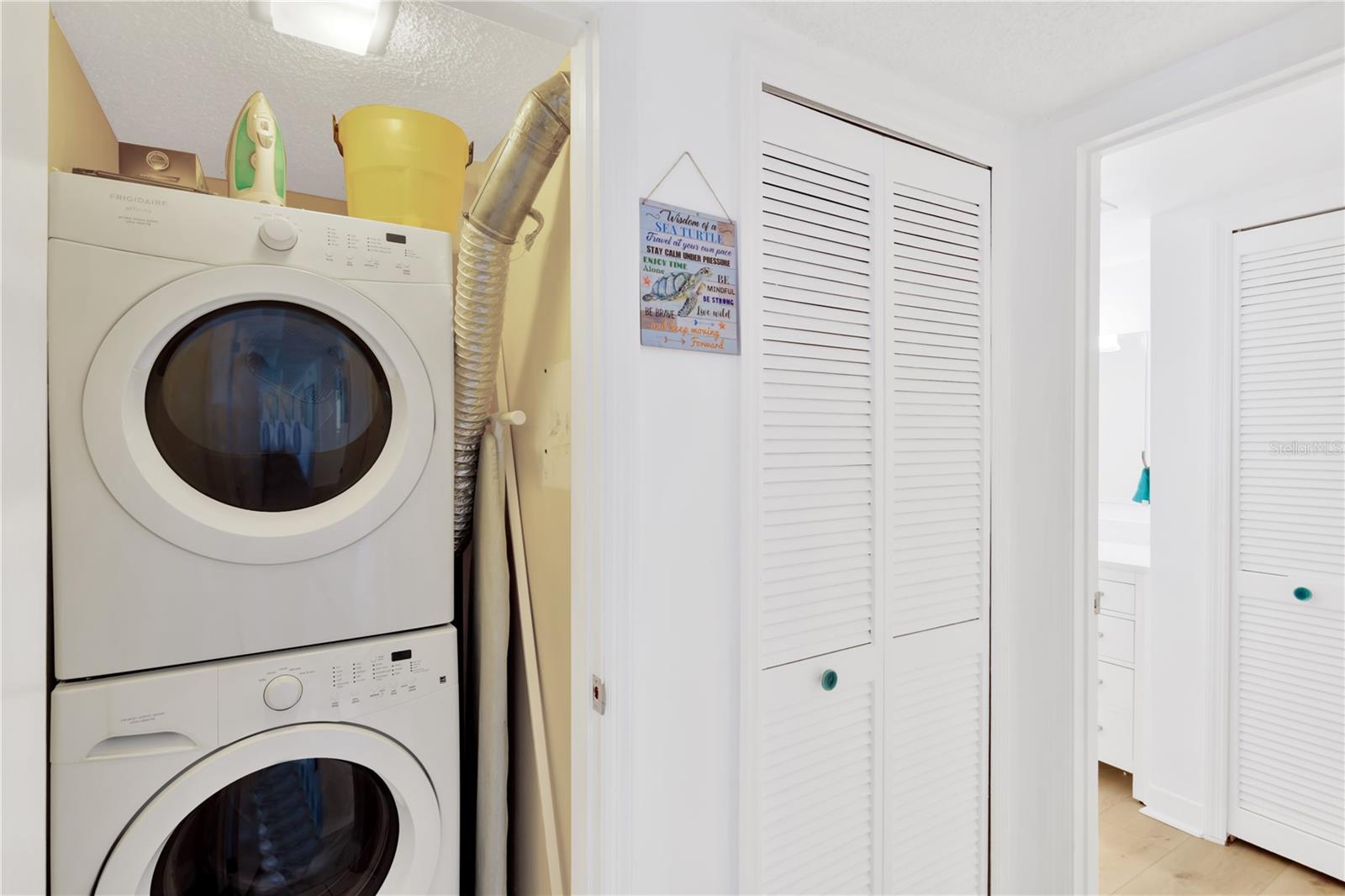 Laundry Closet - Washer & Dryer Included.