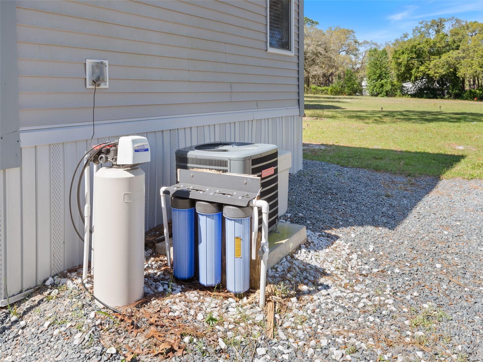 AC and water softener and filter system