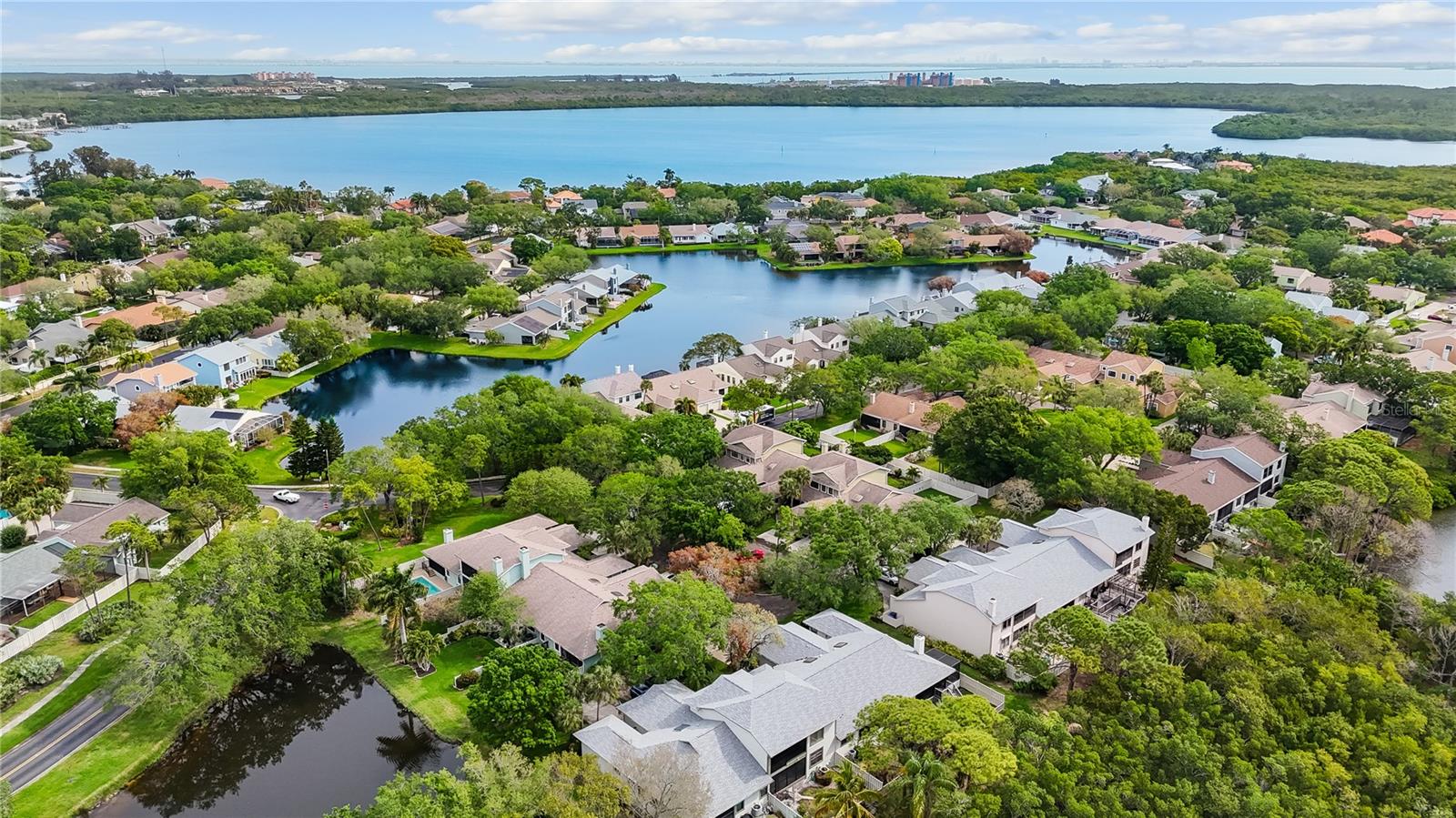 Excellent view of Lake Caya Costa and Riviera Bay just beyond.