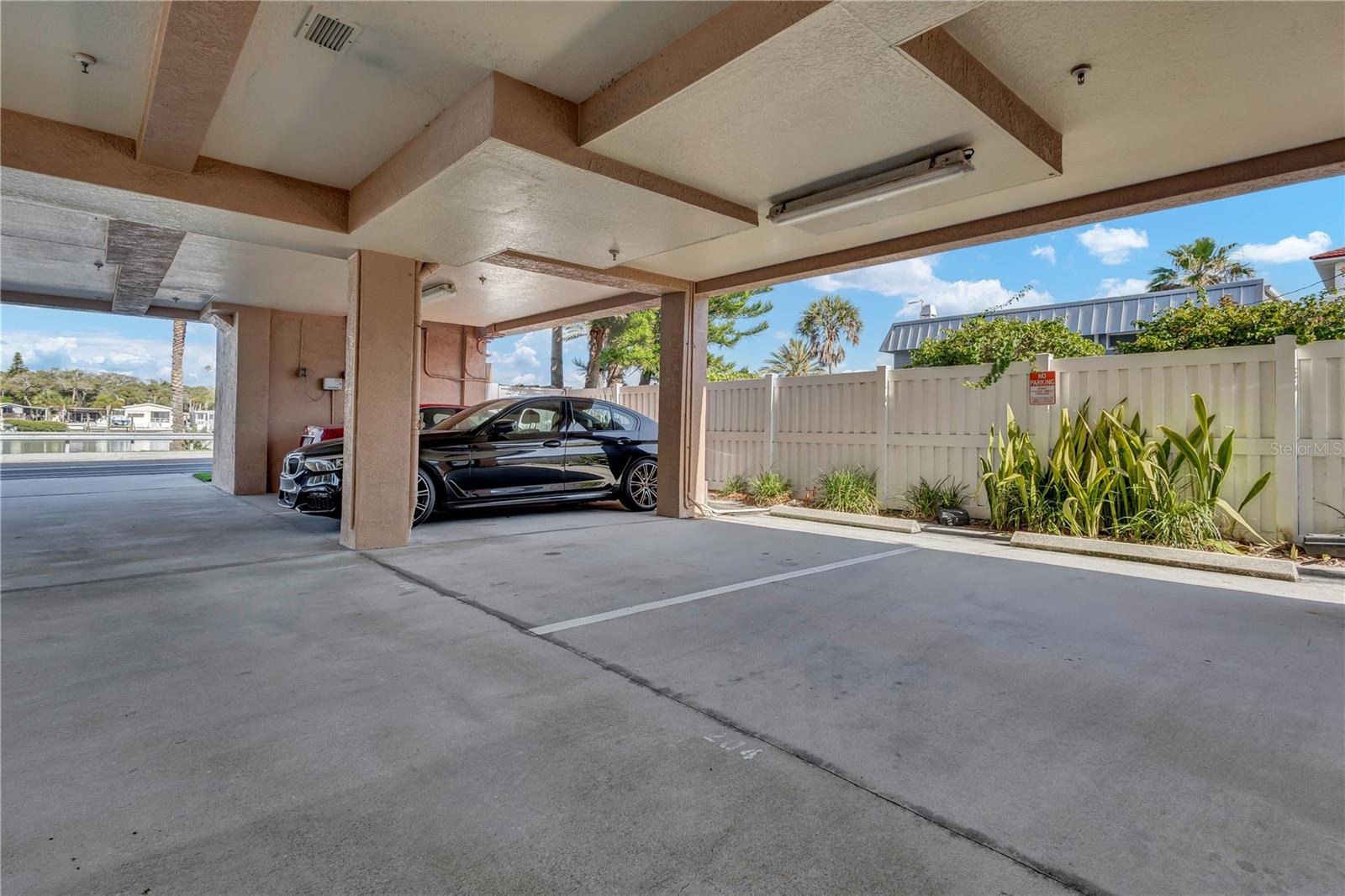 Your 2 parking spots under building