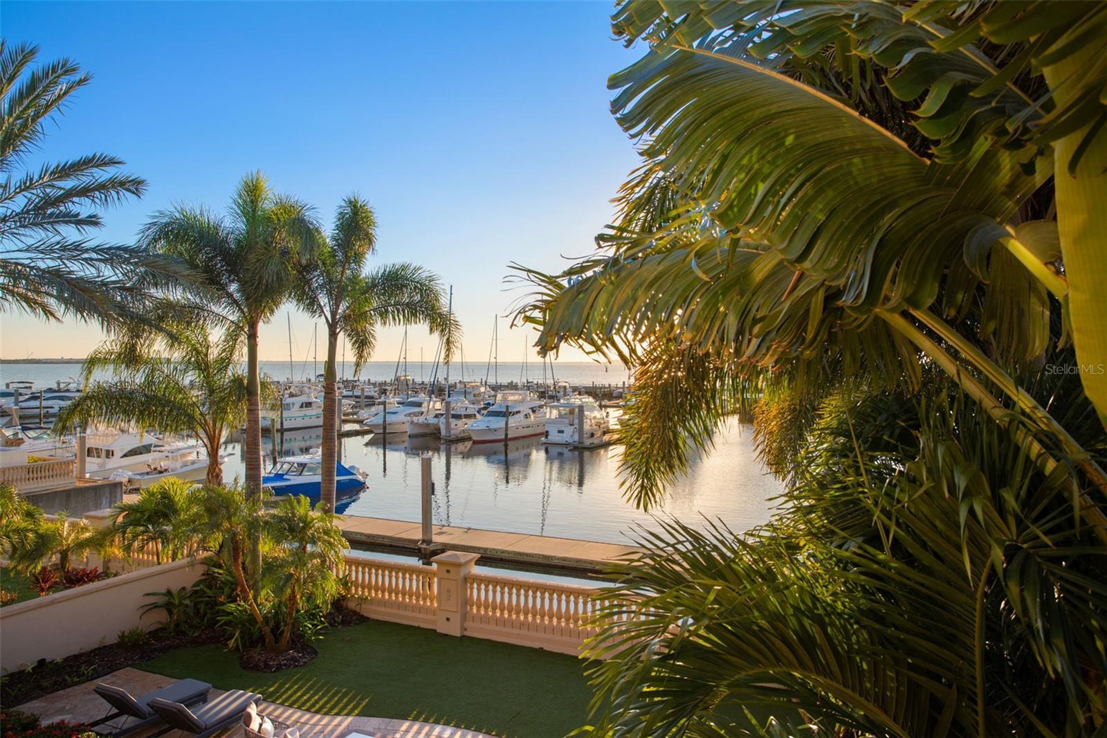 Master bedroom balcony view of waterfront