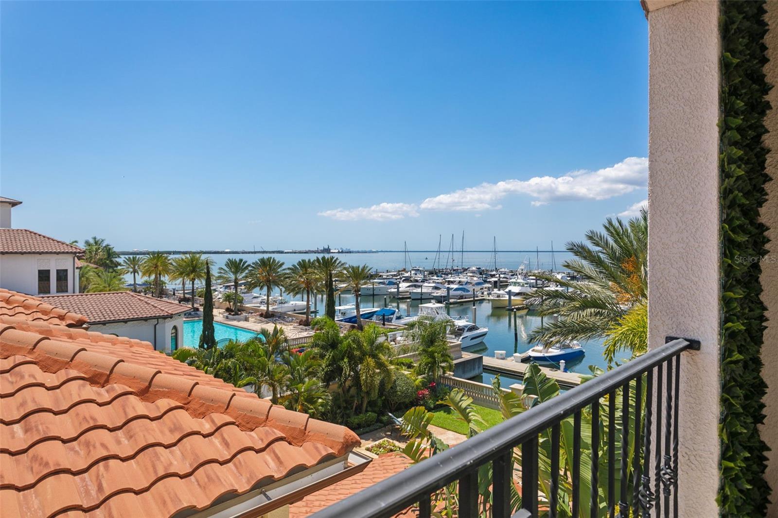 180 degree view of Tampa Bay from the third floor looking south.