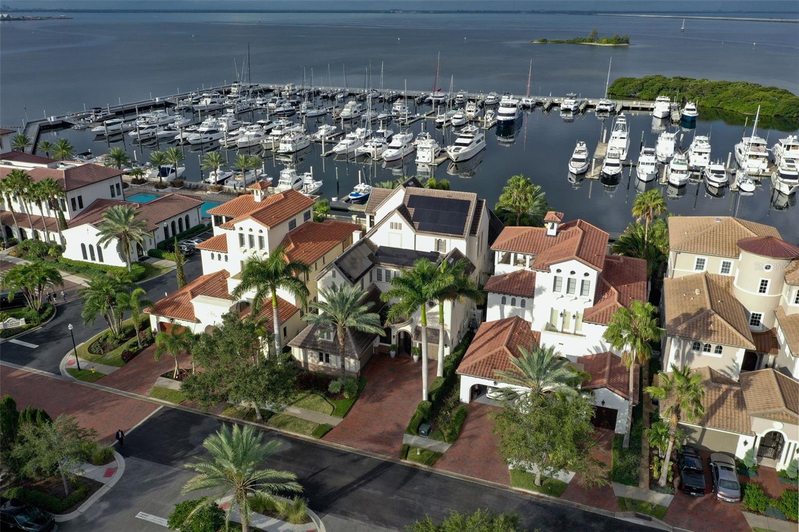 One of only 17 custom waterfront homes in the Westshore Yacht Club