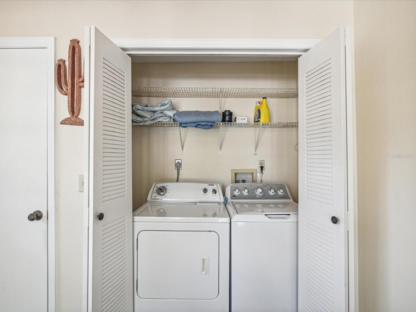 Washer and Dryer in Closet