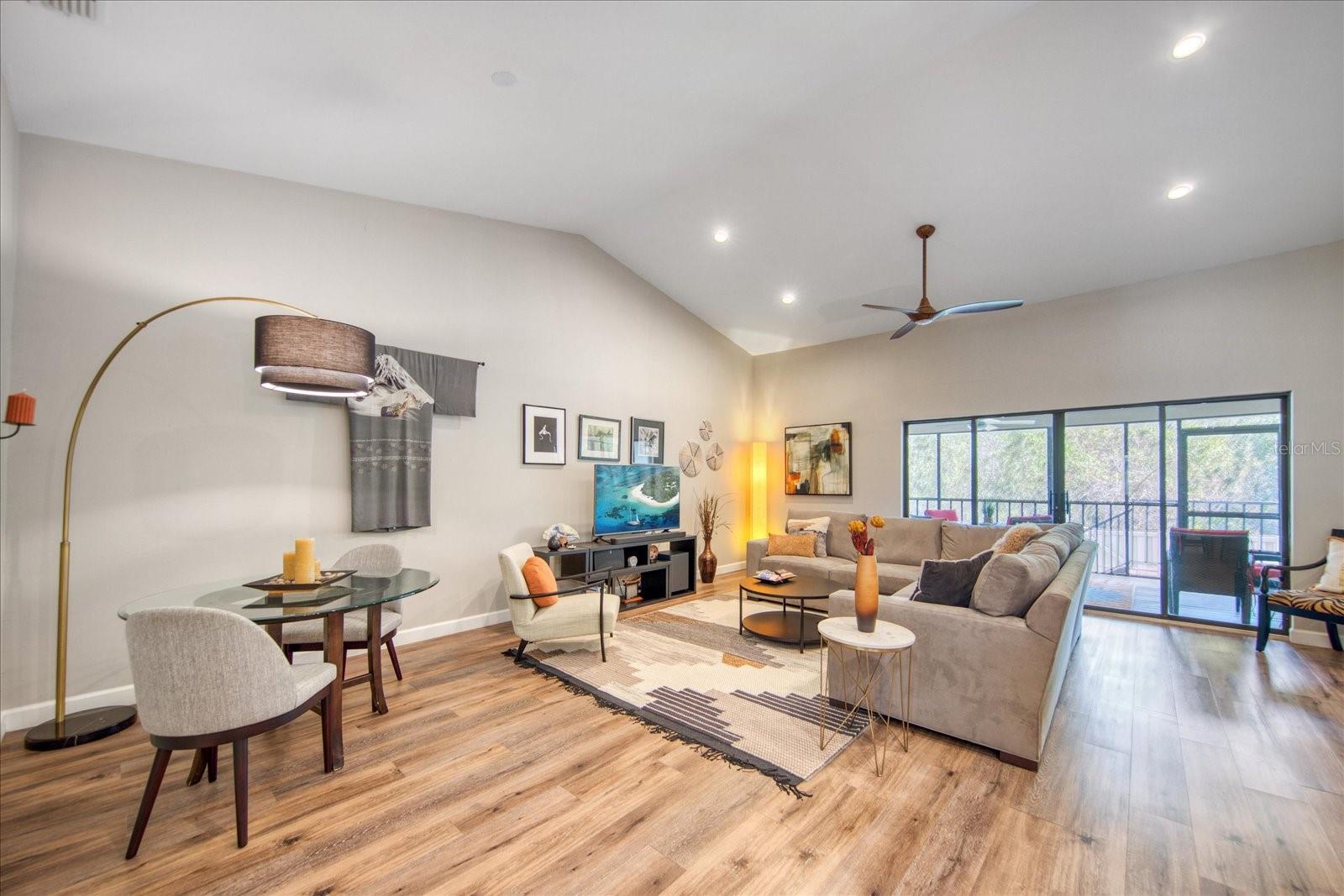 Family Room/Dining Room combination