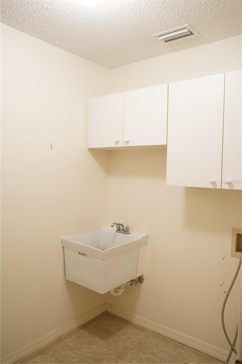 laundry room in garage