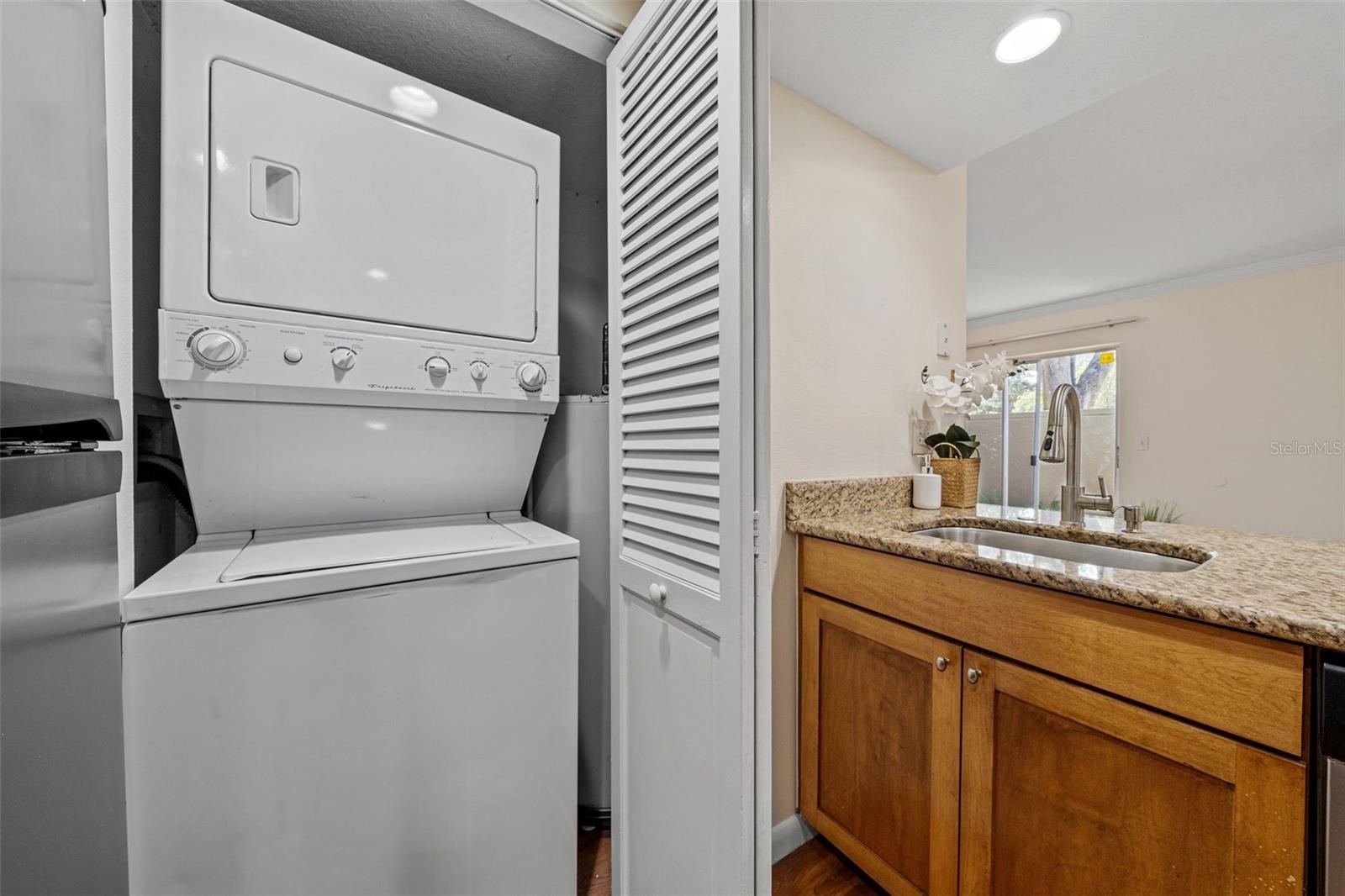 Kitchen with Washer and Dryer