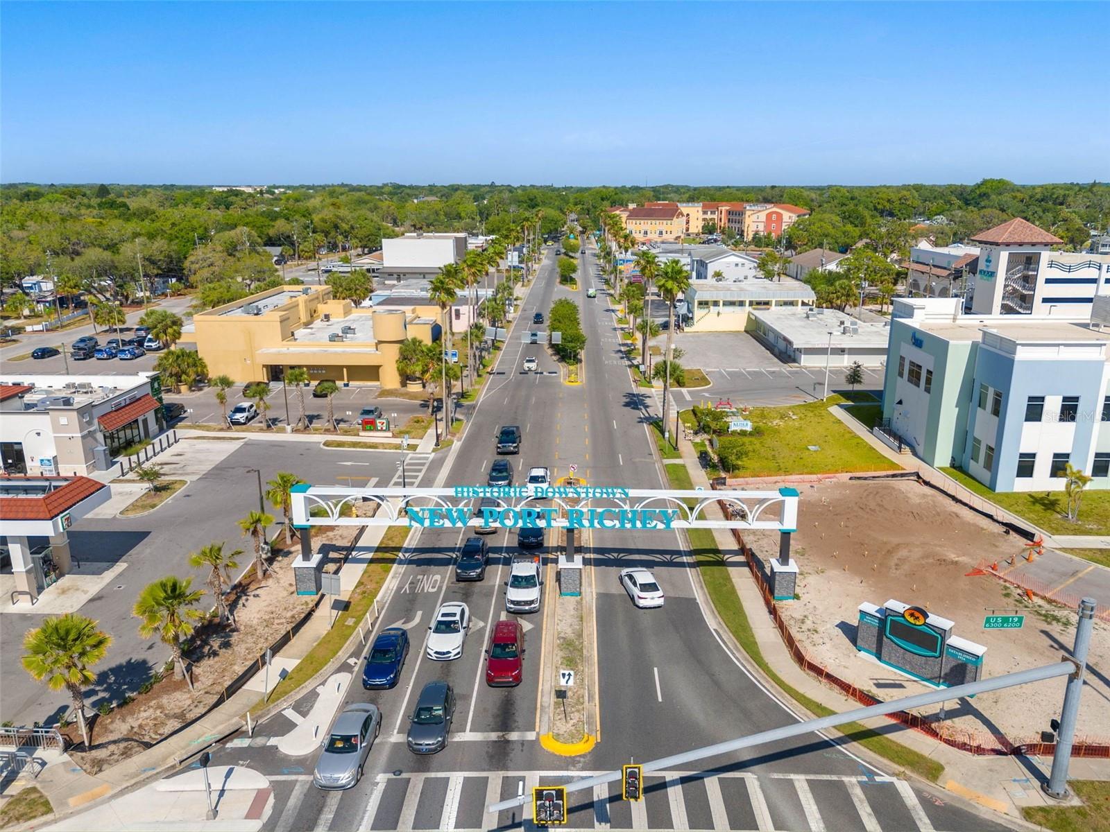 Historic downtown New Port Richey. Main Street