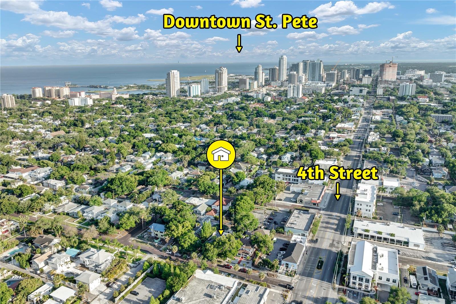 Close proximity to Downtown and Tampa Bay
