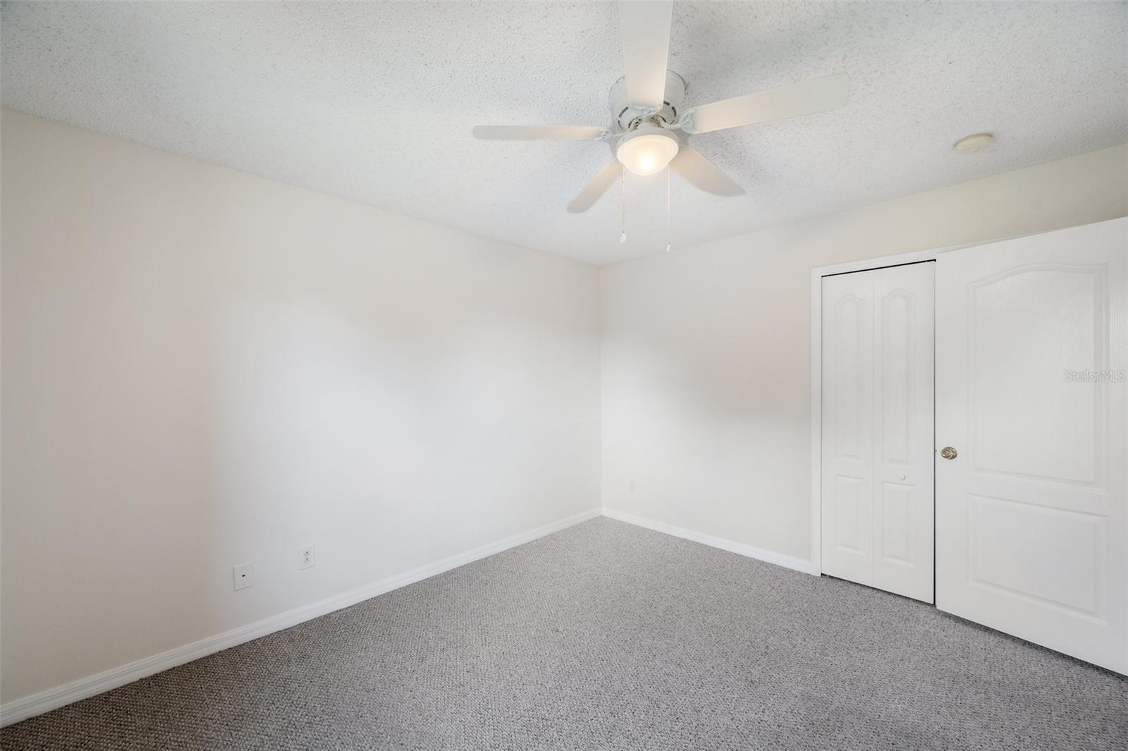 4th Bedroom - Upstairs 12'6"x11'1" with ceiling fan