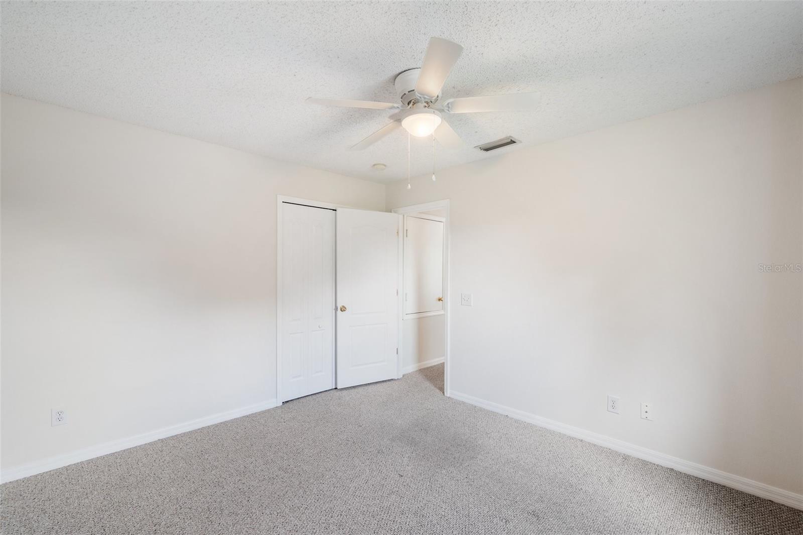 4th Bedroom - Upstairs 12'6"x11'1" with ceiling fan