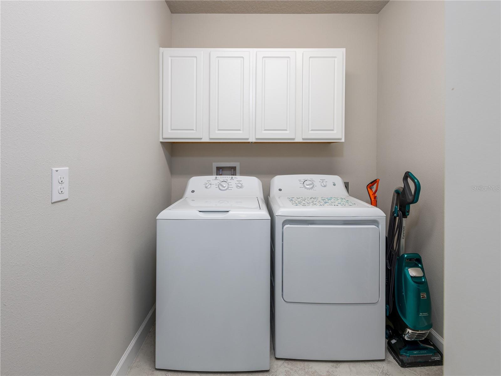 Laundry Room with added Cabinets and Plenty of Extra Storage Space