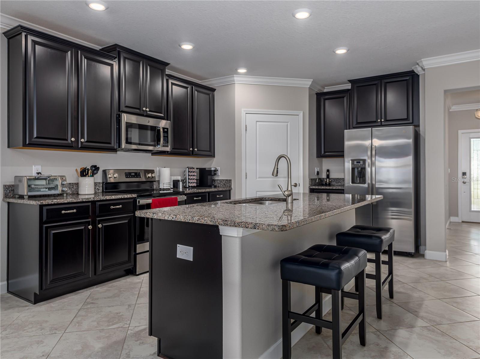 Beautiful Kitchen with Upgraded Cabinets, Stone Counters and Stainless Steel Appliances
