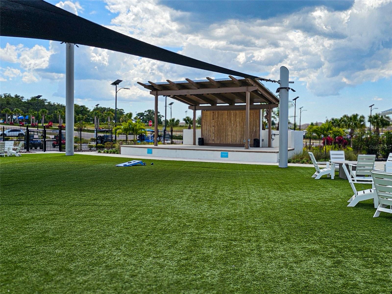 Grassy Area for Games and Extra Seating