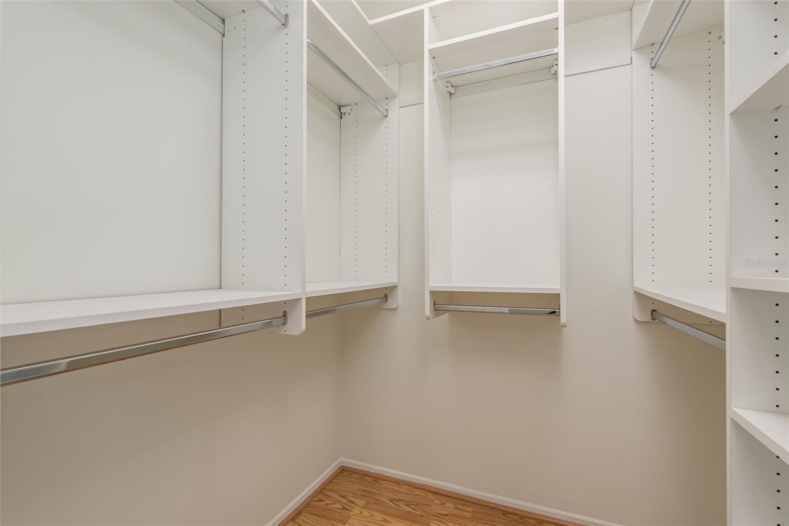 Two walk in closets with bedroom 4