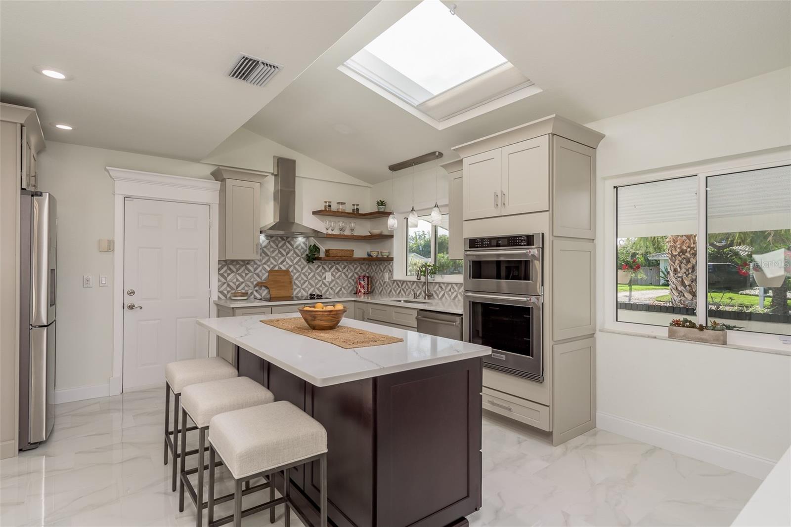 Updated kitchen with skylight